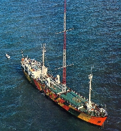 Foto van zendschip radio noordzee